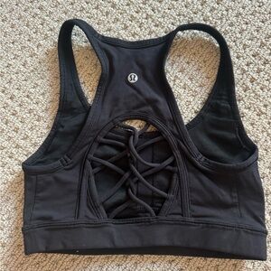 lululemon Black Racerback Sports Bra